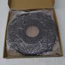 2 Pieces PU Ceiling Medallion Decorative Ceiling Fan Medallion Round Home Lighting for Light Fixtures Chandeliers, 12"od x 3.5"ID(Black)