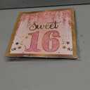 Sweet 16 Party Decorations,16th Birthday Boxes Decor for Girls Women Sweet Sixteen Happy Birthday Banner Kits Pink Rose Gold Foil Balloons Party Supplies Rose Gold Tassel Curtain