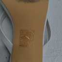 Women's Kitten Heels Sandals Square Open Toe Flip Flop Heels 1.8-2 Inch Heeled Sandals for Women (7, White)