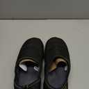 LongBay Men's Outdoor Slippers Two Tone Warm Memory Foam Slip On Indoor House Shoes bedroom Loafers (11, Black/Green)