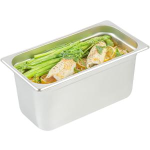 Restaurantware-Kitchen Tek 1/3 Size Steam Table Pan, 1 Anti-Jam Steam Pan - Lid Sold Separately, 6 Deep, 24 Gauge Stainless Steel, Freezable, For Catering Event And Party
