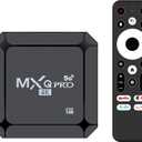 MXQ Pro 5G Android 14.0 TV Box 2025 Upgraded Ram 2GB ROM 16GB Dual Band 2.4G/5.8GHz WiFi6 BT5.0 4K AV1 USB 3.0 Ultra HD Voice Control Smart Home Player