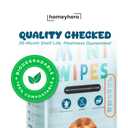 2 x Travel Baby Wipes - 100% Plant-Based Bamboo, Safe for babies & Sensitive Skin, Alcohol & Fragrance Free, Hypoallergenic, Travel Wet Wipes, Resealable, Leak-proof design, 64 Wipes (Sky Lion) (8 Count (Pack of 8))