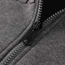 Men's Full Zip Fleece Hoodie Lightweight Athletic Performance Sweatshirt Jacket with Pocket (Black, XXL)