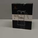 LAOION Stovetop Espresso Maker, 9Cup 360ml Moka Pot, Crystal Glass-top & Stainless Steel Coffee Maker Mocha Pot, Greca De Cafe, Cuban and Italian Coffee Maker for Cafetera Cubana (Silver)