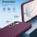 FNTCASE for Samsung Galaxy S26 Plus Case: Military Grade Drop Protection, 14ft Drop Tested, Screen Protector Included, Anti-Slip Anti-Fingerprint Dual Layer Shockproof Phone Case Cover (Burgundy)