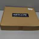 Solid Wood Frame for 8x10 Canvas Paintings, Finished Antique Ornate Patterned Gold Canvas Frames for Oil Painting Art Prints, for Home Living Room Wall Decor (Empty Frame Only, No Backboard and Glass)