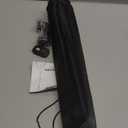 Aureday Phone Tripod, 92" Cell Phone Stand with 15" Gooseneck, Remote and Phone Holder, Overhead & Selfie Stick for Recording/Watching/Vlog, Compatible with iPhone Android (Black)