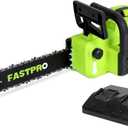 FASTPRO 40V 16-inch Cordless Chainsaw, Brushless Chain Saw Kit with 2 Batteries (4.0Ah) and Charger Base, For Wood Cutting & Trimming