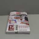 MEIQIHOME Vacuum Storage Bags, Space Saver Sealer Bags for Clothing, Pillows, Comforters, Blankets, Bedding, Travel, 12 Roll Bags, PA+PE Material