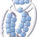 Cellulite Massage Roller Leg Roller Massager Leg Massage Roller for Anti-Cellulite Lymphatic Drainage Deep Tissue Therapy Tool for Thighs Arm Back Shoulders with 13/20 Rollers F