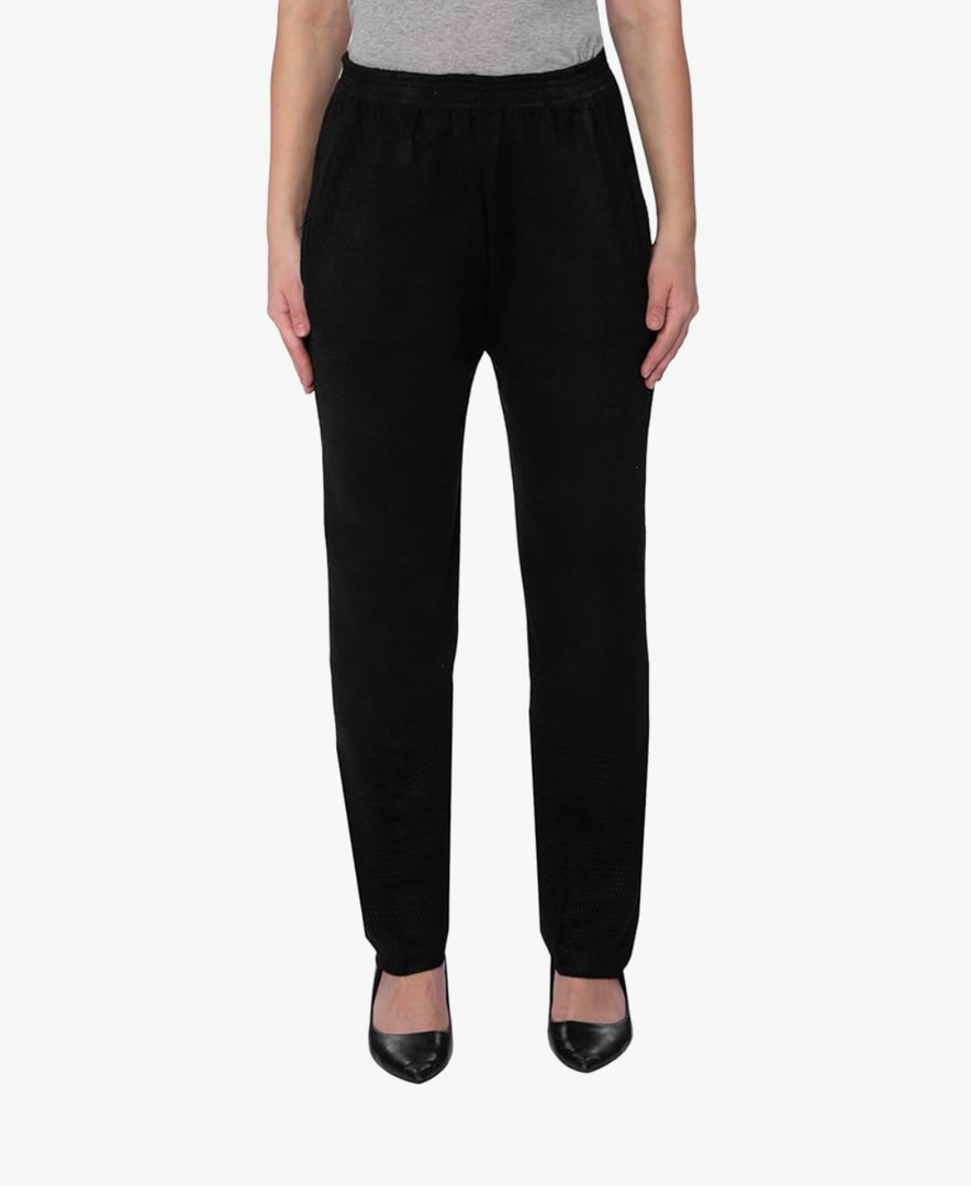 TNQ Women Woolen Trouser Pant with Pockets || Women Woolen Straight Trouser || Bottom Design Wool Pant, Size: M
