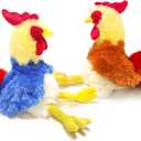 2 Pcs Chicken Stuffed Animal Chicken Plush,9 inch Stuffed Chicken Blue Rooster Stuffed Animal Stuffed Chicken Plush Toy Chicken Toys for Kids,Chicken Stuffed Animal Rooster Gift for Kids