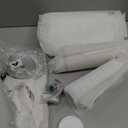 Adjustable DIY Cat Window Screen Fits Any Size Smaller Than 51"x 59", Self-Adhesive Reinforced Mesh Window Screen, with Ruler/Knife/Stapler Accessories (White)