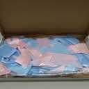 NatNarr 2 Pcs Gender Reveal Party Decor, Pink and Blue Garland Banner Satin Ribbon Party Decorations Pre-Strung Bow Decor Banner for Baby Shower Wedding Birthday Parties