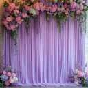 10 ft x 7 ft Wrinkle Free Lavender Backdrop Curtain for Parties, Polyester Light Purple Photo Backdrop Drapes 2 Panels 5x7ft for Baby Shower Photoshoot Wedding Birthday Party Photography Curtains (5'(W) x 7'(H), 2 panels)