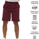 Essential Elements Athletic Shorts for Men - Men's Basketball Shorts - Sports Shorts for Workout, Gym, Running (5 Pack/Set D, Medium)