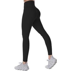 Sunzel Sunzfly Leggings for Women Yoga Pants with Tummy Control & High Waist for Workout Lounge Gym 28" Black Medium
