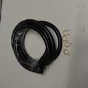 3/8" Silicone Vacuum hose, 10FT Vacuum Hose Automotive Black (ID 10mm) 130PSI Max Pressure with 5 Hose Clamps