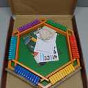 Color Shut The Box Game Wooden Board for 16 Players 16-Inch Large 12 Numbers Dice Board Game for Adults & Kids Ideal for Family Game Night