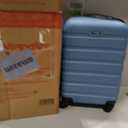 Wrangler Hardside Spinner Luggage, Blue Heaven, Carry-On 20-Inch, 22-inch
