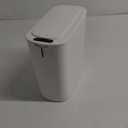 TIPGO Automatic Motion Sensor Bathroom Trash Can with Lid, 2.6 Gallon Touchless Trash Bin, Smart Garbage Can Plastic Slim Wastebasket for Bedroom, Office, Dorm (White)