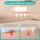 Dimora Silicone Foam Dressing 3x3 inch with Border 20 Pack, Wound Bandage, Gentle Adhesive Waterproof Pads for Sensitive Skin Wound Care 7.5x7.5 cm