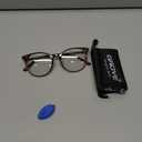 Gaoye Blue Light Blocking Glasses, Retro Round Eyewear Frame Anti Eyestrain Computer Glasses for Women Men (Tea Leopard/Transparent Lens)