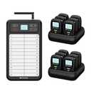 Retekess TD037 Waitress Pager System with 24-Key Writing Board (12 Pack