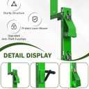 Weedeater Rack for Trailer, 360 Pad Protection for Trimmers,4 Place Heavy Duty Weed Eater Rack Holder Open & Enclosed Trailer Storage Organizer Accessories for Landscape Lawn Care Equipment