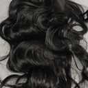 AISI HAIR Black Wig for Women, Long Wavy Lace Hairline Middle Part Synthetic Heat Resistant Wig for Daily Party-26 Inch