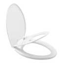 Mayfair by Bemis Little 2 Big 1881SLOW White Elongated Plastic Potty Training Toilet Seat with Slow Close
