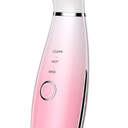 Dopsikn 7 Color Galvanic Machines  Red Light Therapy for Face and Neck, Face Massager Tool for Wrinkles, Double Chin, Vibrating Facial Massager with Thermals, Pink