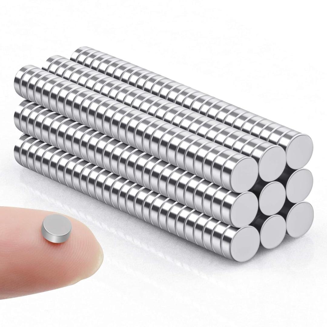FINDMAG Refrigerator Mini Magnets, 50 Pack, 5x2mm, Small Little Neodymium Fridge Tiny Magnets for DIY, Whiteboard, Office, Crafts