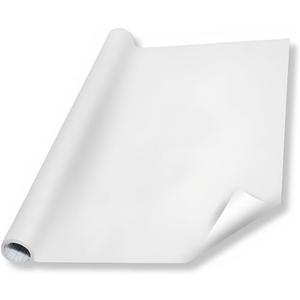 RockRose White Board Wall Sticker with Dry Erase Vinyl - Self Adhesive Whiteboard Sticker for School Office & Home - Peel and Stick Whiteboard Paper - Dry Erase Wallpaper Decal - White (17.7" x 78.7")