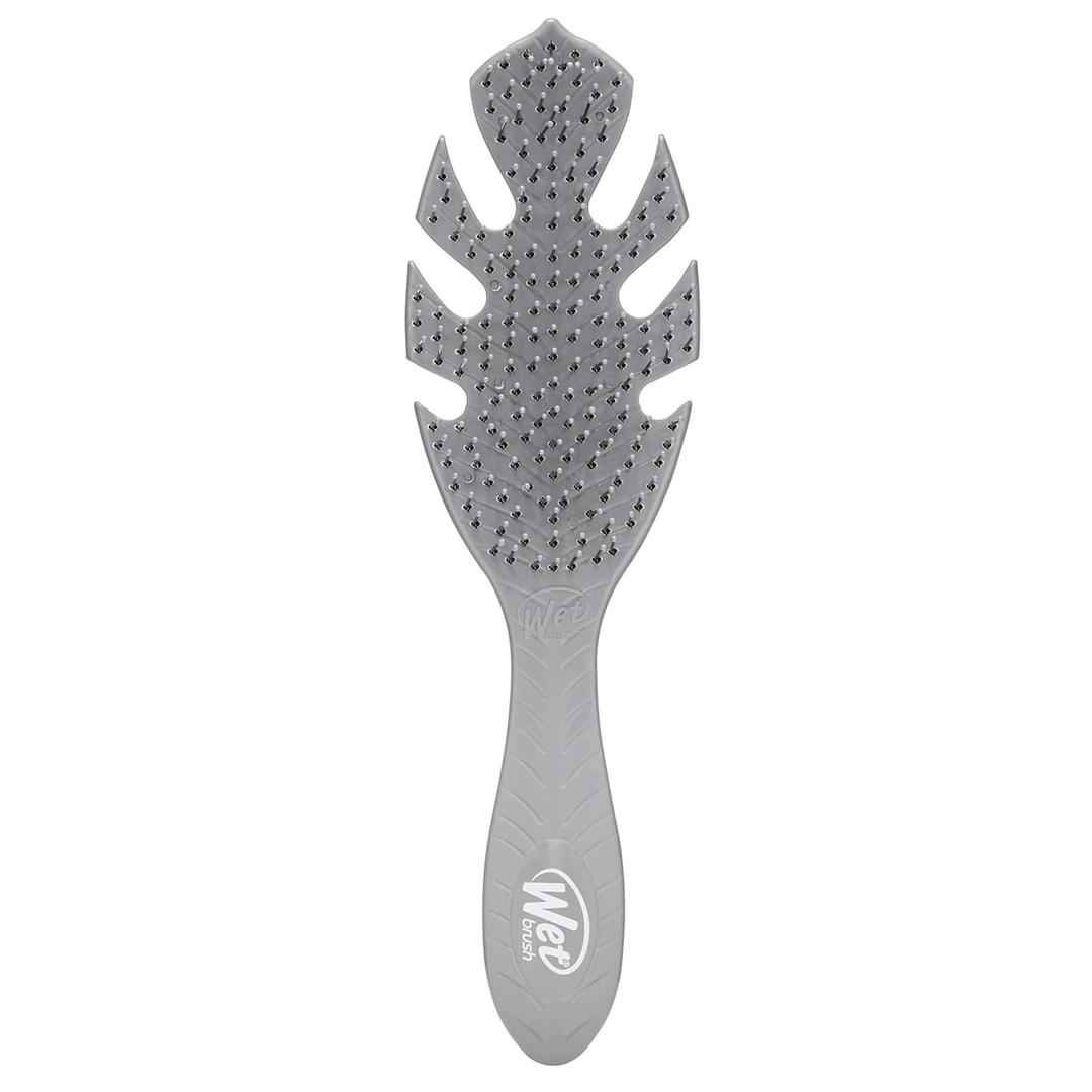 Wet Brush Go Green Hair Detangler Brush, Grey - Detangling Hair Brush - Ultra-Soft IntelliFlex Bristles Glide Through Tangles & Gently Loosens Knots While Minimizing Pain, Split Ends & Breakage (1 Count (Pack of 1))