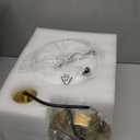 Natural Alabaster Pendant Lights Kitchen Island Fixtures,White Marble Shade Brass Finish Modern Pendant Light for Bedroom Bedside Dining Room Living Room Hallway(with Natural Crack)