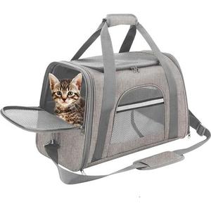 Vicmhuang Cat Carrier Bag, Waterproof Oxford Fabric Pet Travel Bag, Size 20 x 12 , For Pets Up To 15 Lbs