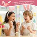 Seenelling 50 Pcs Plastic Easter Eggs Bulk Empty Eggs 2.36'' Fillable Easter Egg Shakers Percussion Musical Egg Surprise Egg Hunt for Easter Gifts Prize Party Supplies Decorations (White)