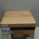 RetroAudio Vinyl Record Player with 24W Bookshelf Speakers, HiFi System Turntable for Viny Records, Vintage Vinyl Player with Magnetic Cartridge, BT in&Out, RCA Out, Auto Stop, 33/45RPM (Brown)