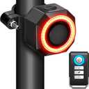 WSDCAM Smart Bike Tail Light Alarm Bike Brake Light Auto ON/Off Anti Theft Bike Alarm with Remote Waterproof Bicycle Alarm Rear Bike Light Bicycle Tail Light LED Rechargeable