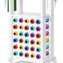 Rengue Rolling Craft Cart with Vinyl Roll Holder and Adjustable Table Height, Craft Organizers and Storage Table Compatible with Machine for Craft Room