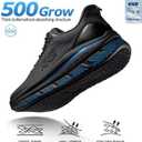 Men's Non Slip Work Shoes Waterproof Easy Slip Sneakers for Kitchen Restaurant Chefs Nurses with Arch Fit Support Orthopedic, 7.5, Plaid Black