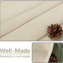 Natural Linen Rectangle Tablecloth, Slubby Textured Fall Lightweight Table Cloth 60 x 102 Inch, Water Resistant Stain Resistant Farmhouse Burlap Table Cover for Kitchen Dining Room, Khaki