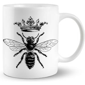 Bee Mug, Bee Coffee Mug, Queen Bee Gifts for Women, Bee Gifts for Bee Lovers, Bee Themed Gifts, Honey Bee Gifts, Retro Queen Bee Gifts Coffee Mug Cup for Women