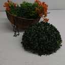 Artificial Fake Fall Hanging Plants Flowers Basket for Outdoor Decor, Faux Silk Orange Mums Daisy in Planter Look Real UV Resistant for Autumn Porch Home Patio Garden Yard Decoration