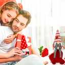 2 Pcs Valentines Day Gnomes Plush Ornaments Handmade Swedish Tomte Mr and Mrs Couple Gnome Long Dangled Legs Gnomes Valentine Day Gifts Home Decorations