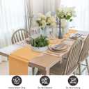 Yellow Gold Table Runner 12x108 Inch - 4 Pack Satin Table Runners, Smooth Table Runner for Party Wedding Banquets Birthday