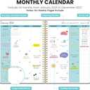 Monthly Planner 2026-2027, 2 Year Months Calendar Planner 2026-2027, Runs from January 2026 - December 2027, 7" x 10", 24 Months, Perfect for School Office Home Planning - Black