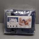 CozyLux King Size Comforter Set Navy Blue - 7 Pieces Bed in a Bag King, Luxury Soft Bed Set for All Seasons, Bedding Set with Down Alternative Comforter, Sheets, Pillowcases & Shams